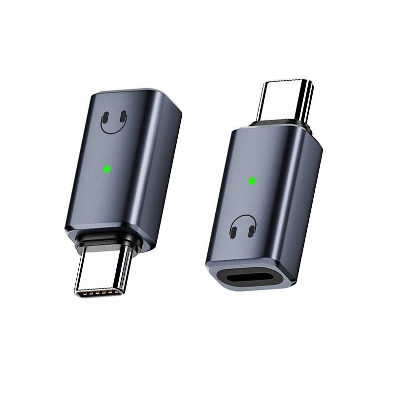 Lightning Buchse auf USB-C Stecker Kopfhörer Adapter für Audio, Anrufe und Steuerung Grey
