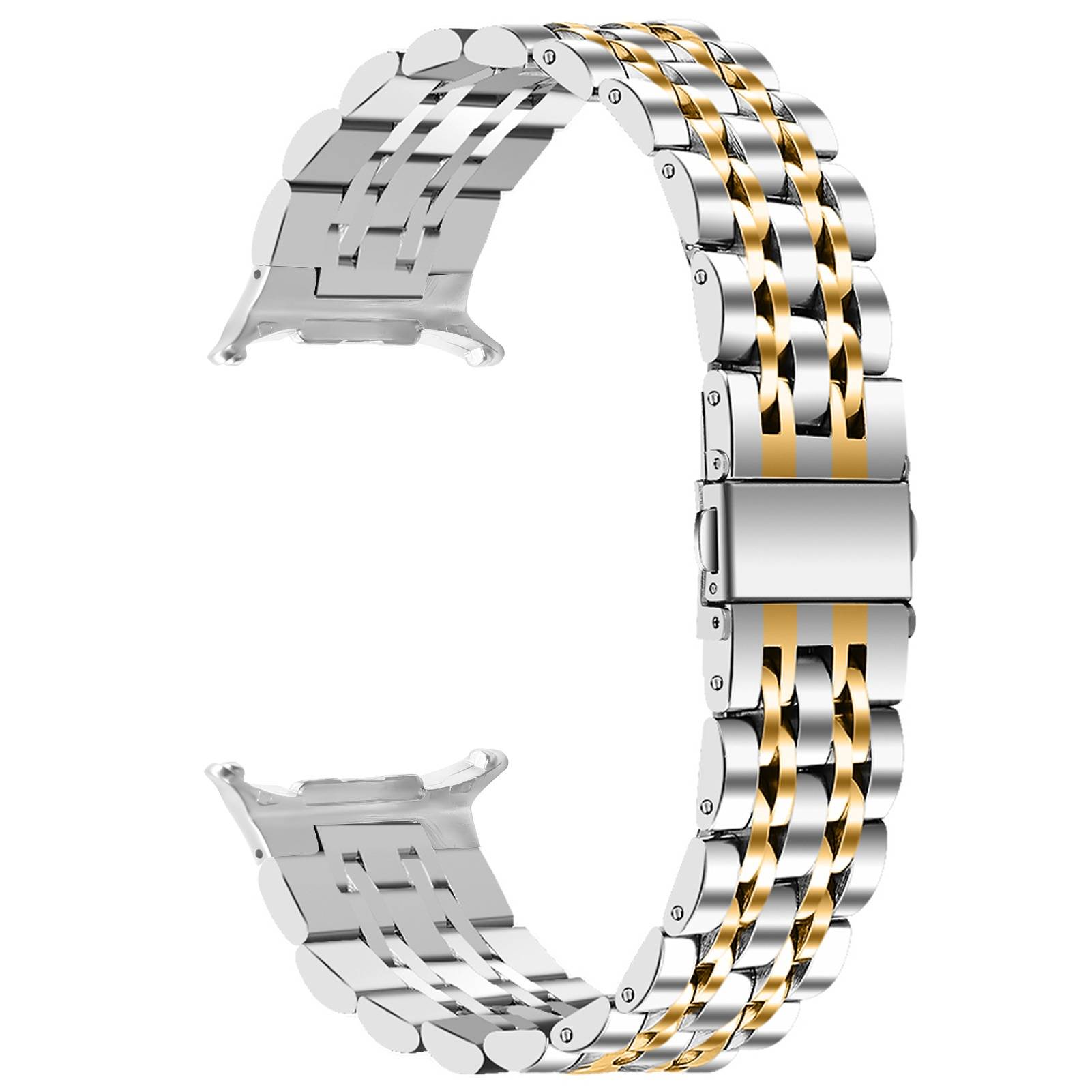 Kompatibel mit Samsung Galaxy Watch 8/Ultra 2 Edelstahlarmband Gold