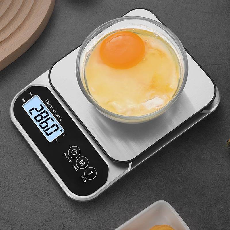 3 kg/0,1 g Digitale Küchenwaage – Aufladbar & Batteriebetrieben