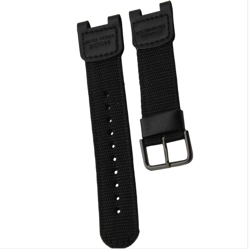 Sportarmband aus Nylon, kompatibel mit Casio SGW100/GW-3500B/3000B – Bequem, wasserabweisend Black
