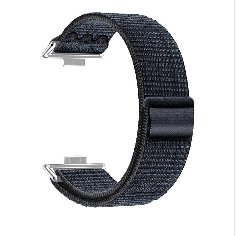 Stylisches Nylon Loop Armband für Huawei Watch Fit 4 Pro NavyBlue