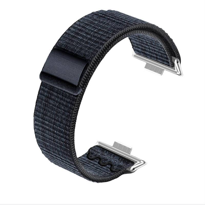 Stylisches Nylon Loop Armband für Huawei Watch Fit 4 Pro NavyBlue