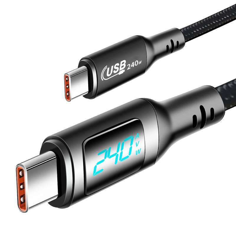 USB-C-zu-USB-C-Kabel: 240 W, 480 Mbit/s Datenübertragung 2 m