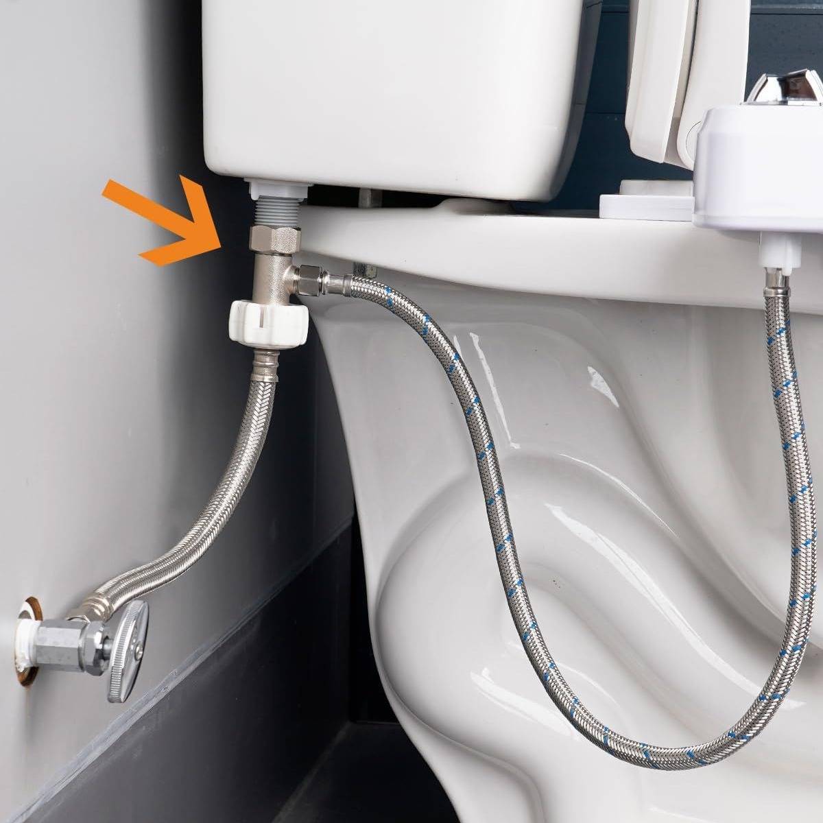 3/8" Messing Dreiwege-Anschlussstück für Bidet-Toilette