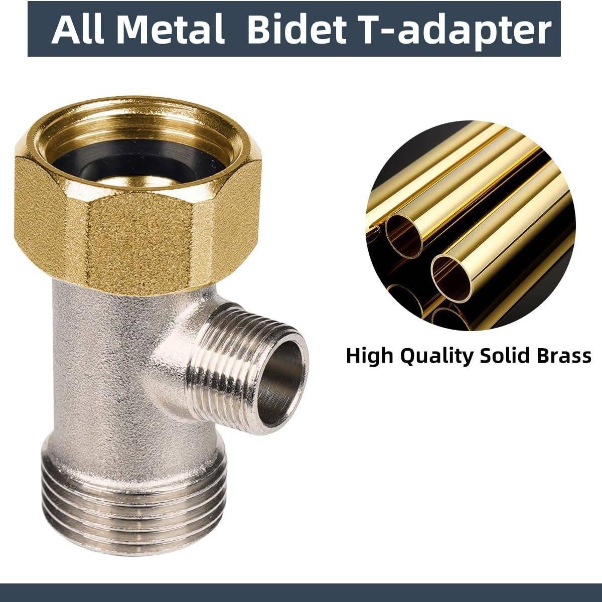 3/8" Messing Dreiwege-Anschlussstück für Bidet-Toilette