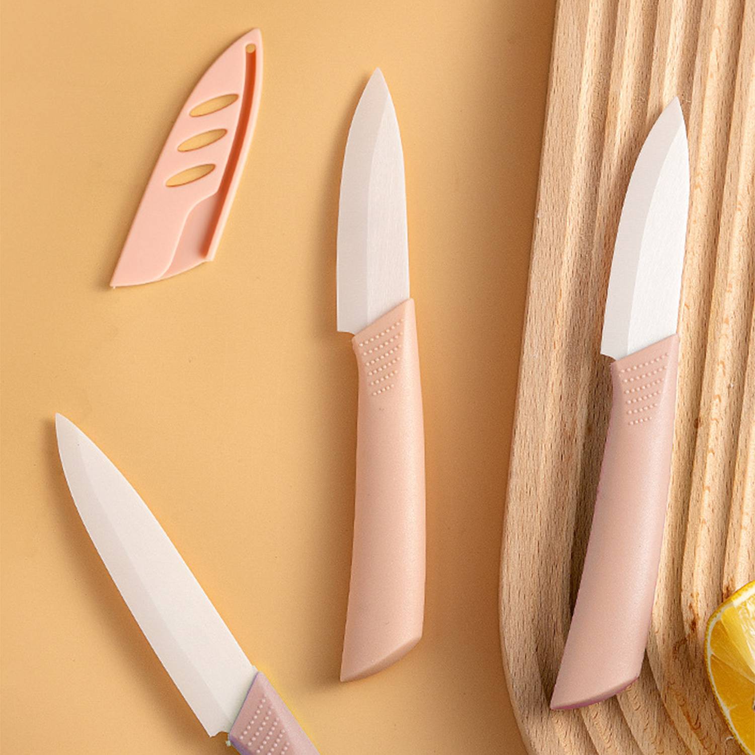 Keramik-Küchenmesser - Rosa, 15 cm L