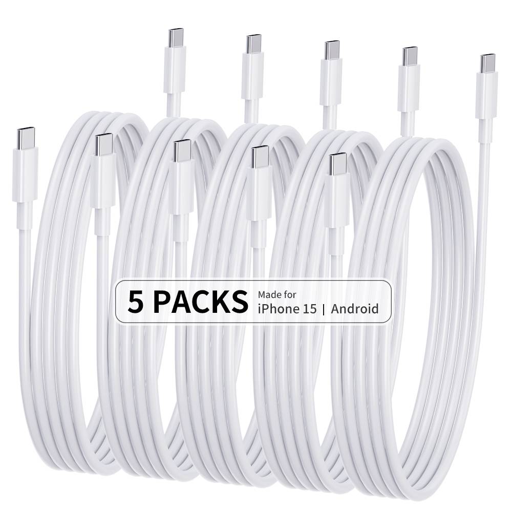 5er-Pack 2M CTO C-Datenkabel, PD60W-Schnellladekabel M 5er-Pack