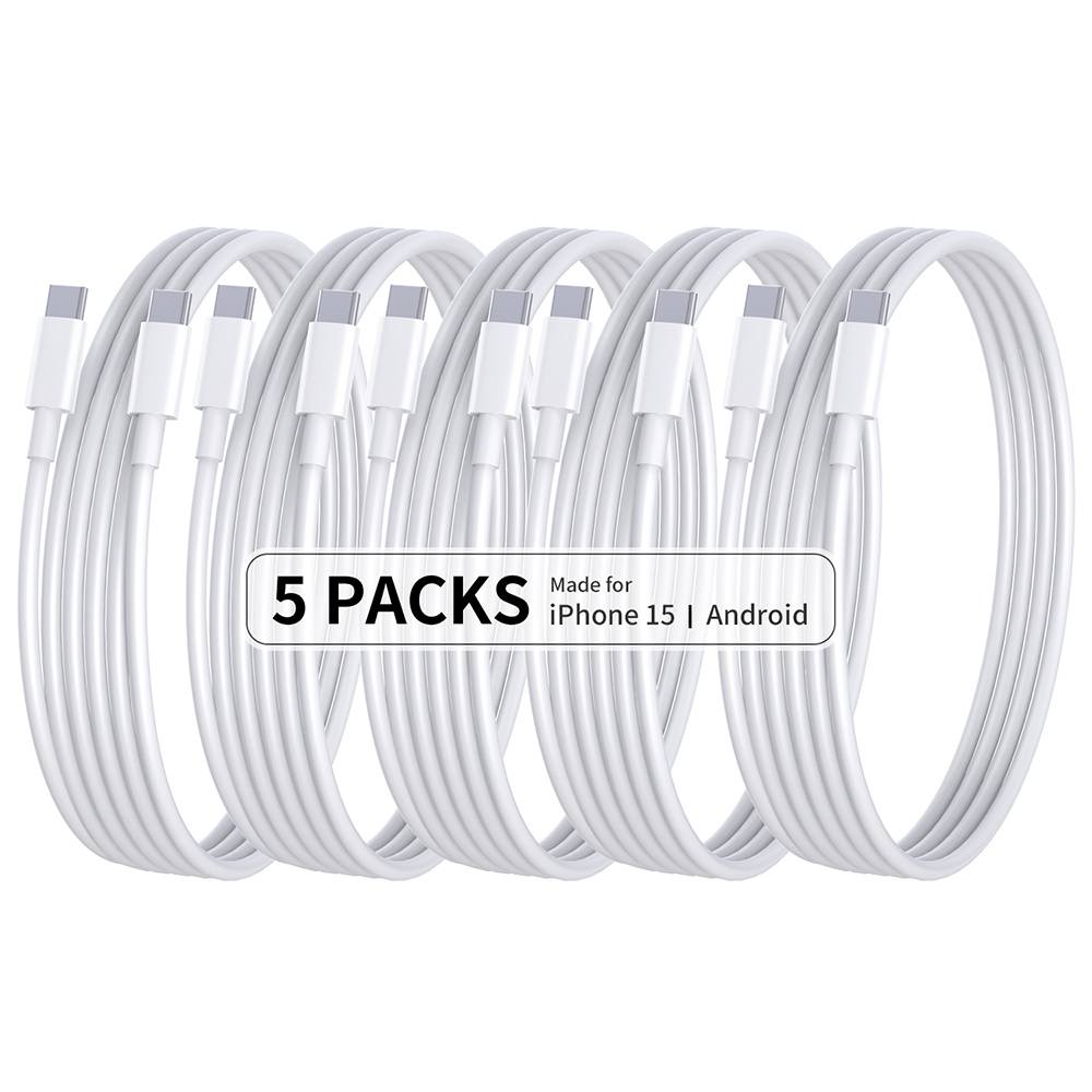 5er-Pack 2M CTO C-Datenkabel, PD60W-Schnellladekabel M 5er-Pack