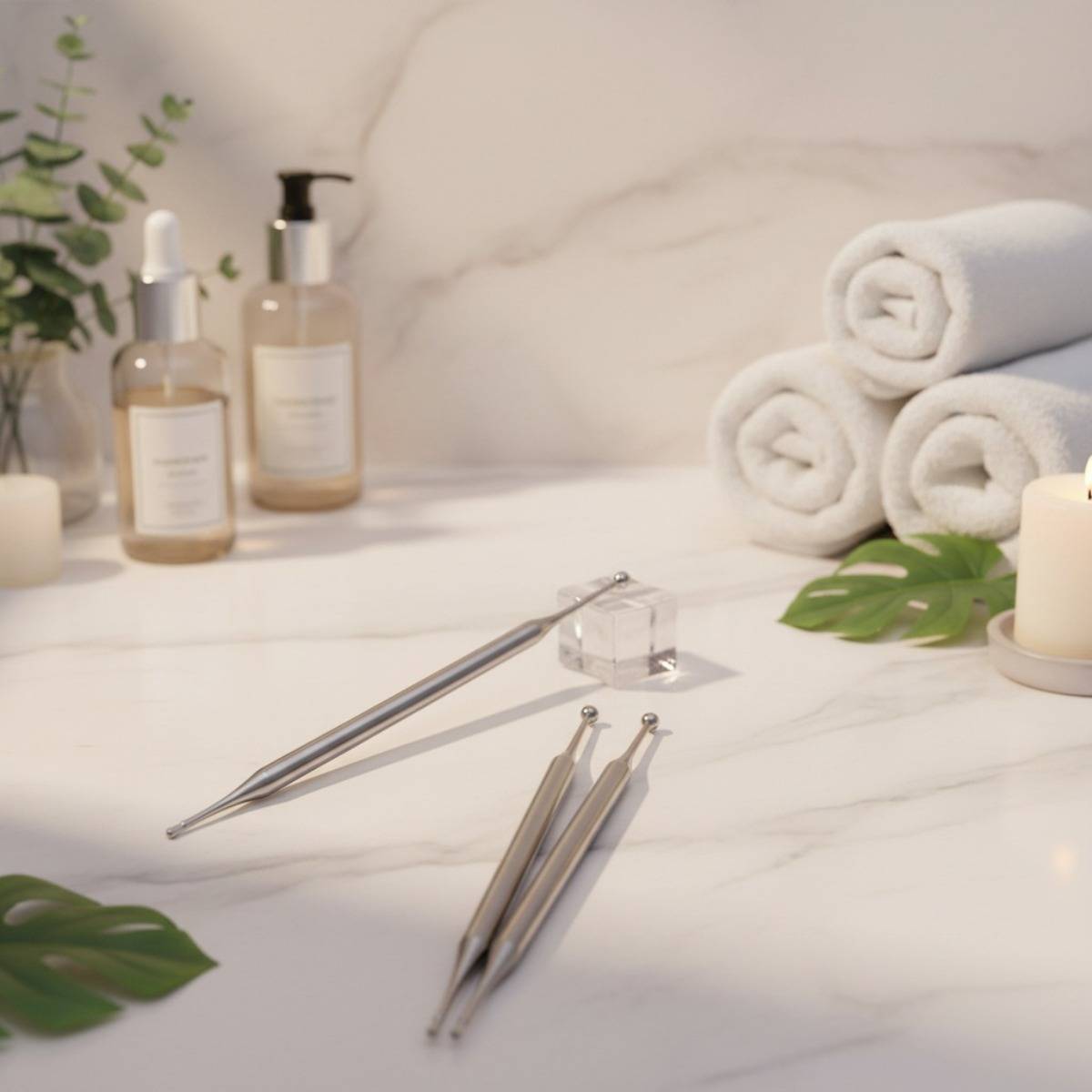 Acupressur-Stift aus Edelstahl - Stift-Acupoint-Massagegerät