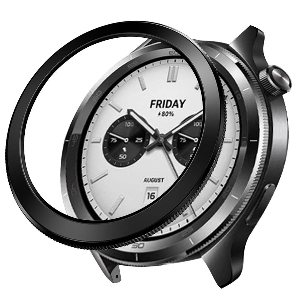 Stilvolle PC-Lünette für Xiaomi Watch S4 - 4,7cm Black