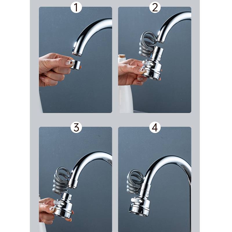 Ausziehbarer Wasserhahnbelüfter mit 3 Sprühmodi