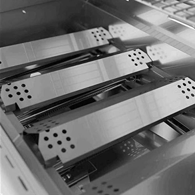 5 Stück Hitzeplatten-Ersatz für Gasgrill - Silber