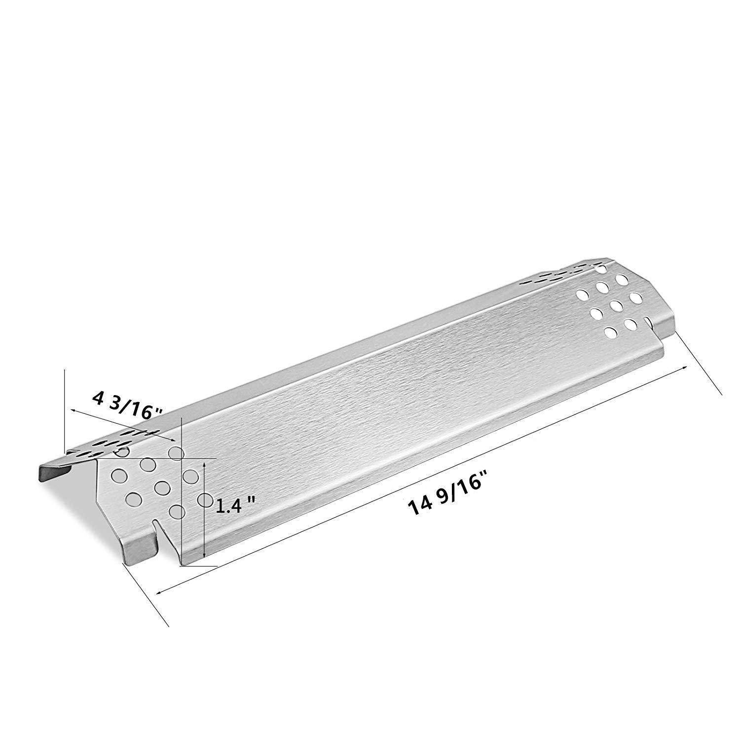 5 Stück Hitzeplatten-Ersatz für Gasgrill - Silber