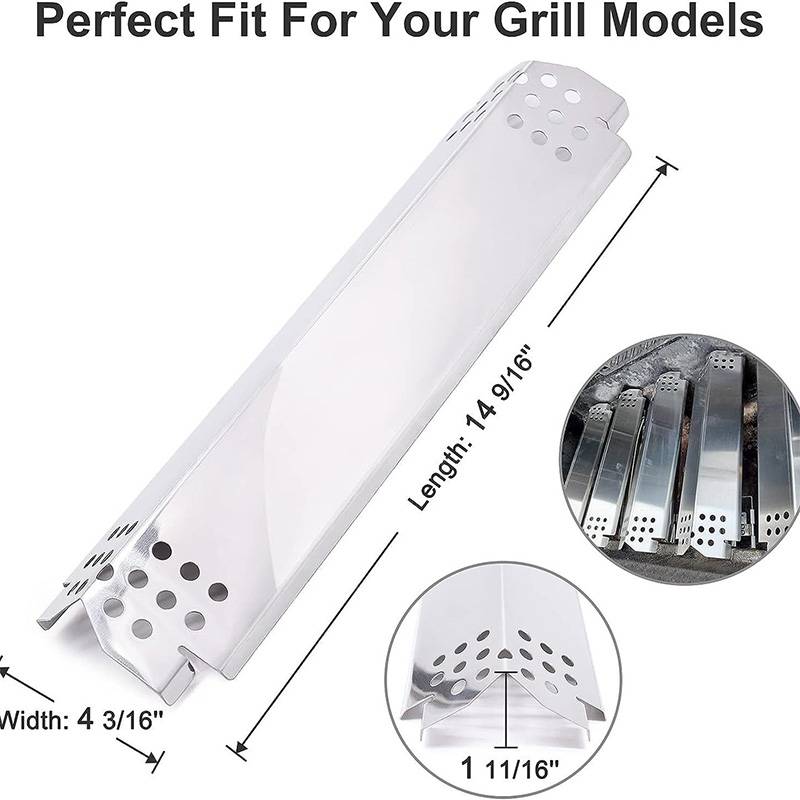 Heizplatten für gleichmäßiges Grillen, 4er-Pack
