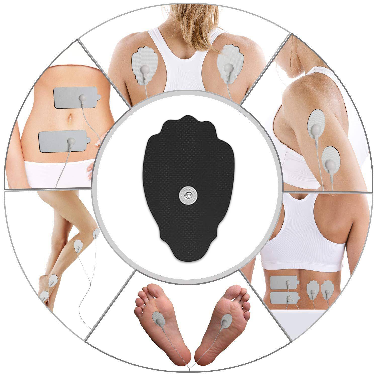 Elektrotherapie-Pads zur Schmerzlinderung Black