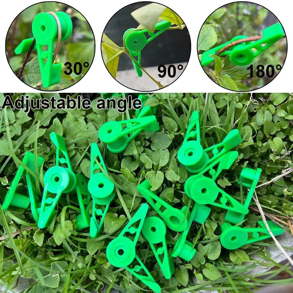 360 Grad verstellbare Pflanzentrainer-Clips grass color