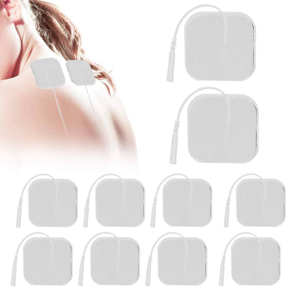Selbstklebende Elektroden für Massageinstrument 2,0 mm Sockel 10er-Pack