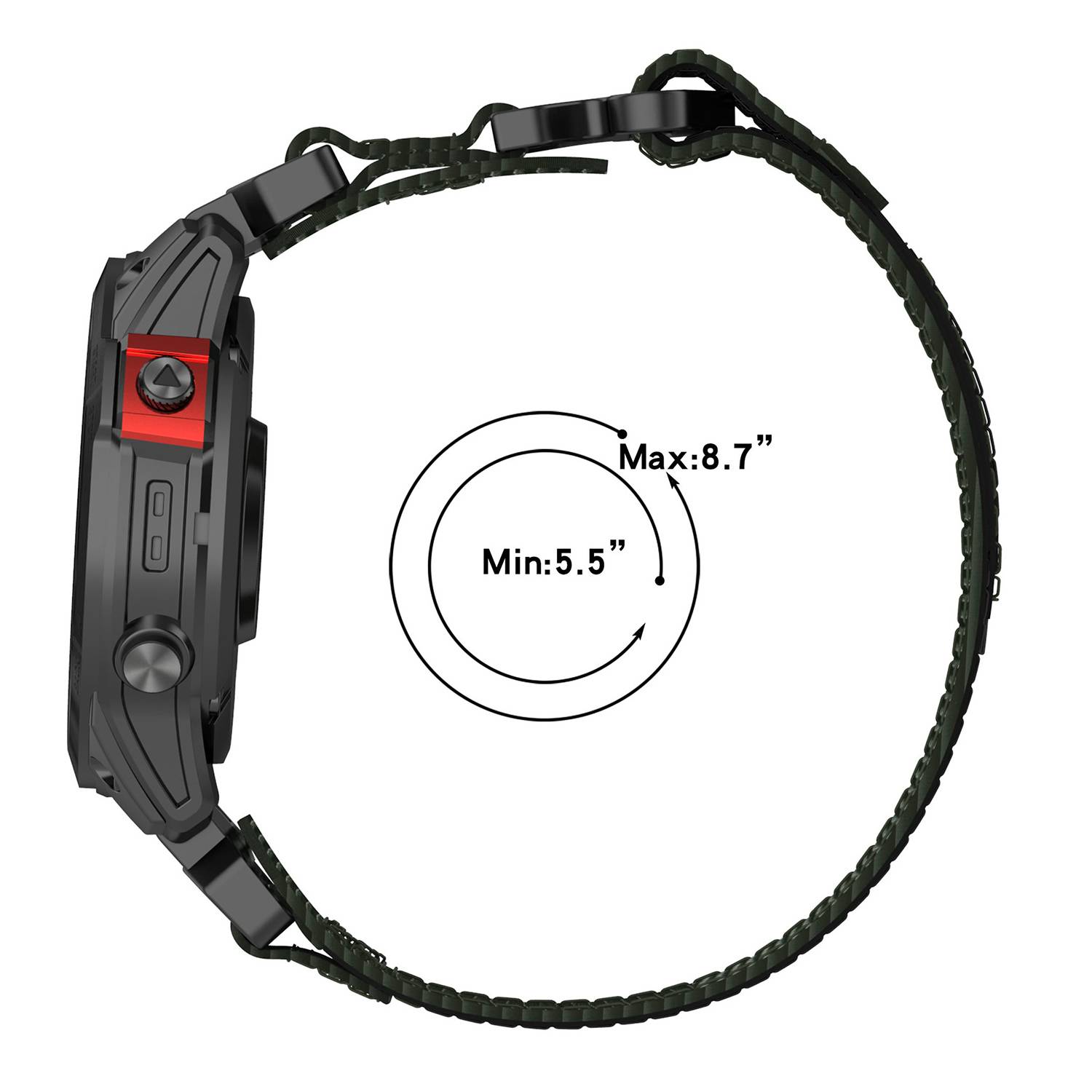20 mm Uhrenarmband für Garmin Fenix/Instinct/Descent/Epix Grey