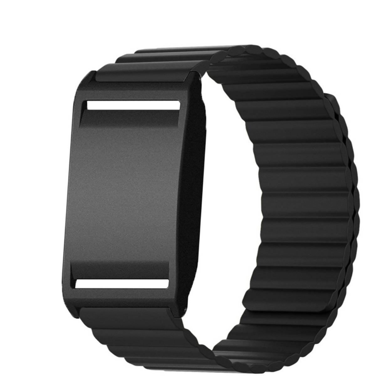 Silikon Magnet Ersatzband kompatibel mit Polar Loop — 26cm x 2.2cm, Mehrere Farben Black
