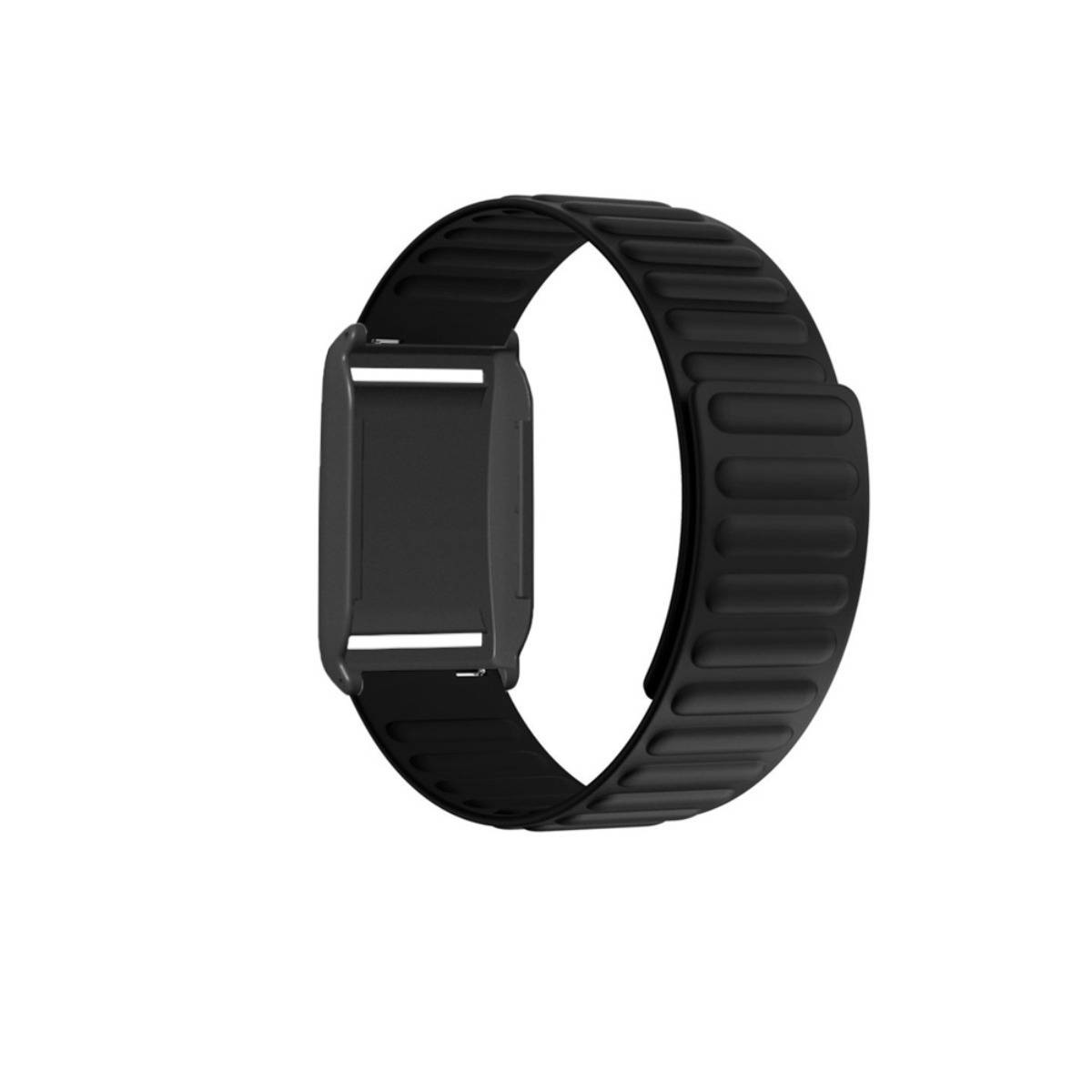 Silikon Magnet Ersatzband kompatibel mit Polar Loop — 26cm x 2.2cm, Mehrere Farben Black