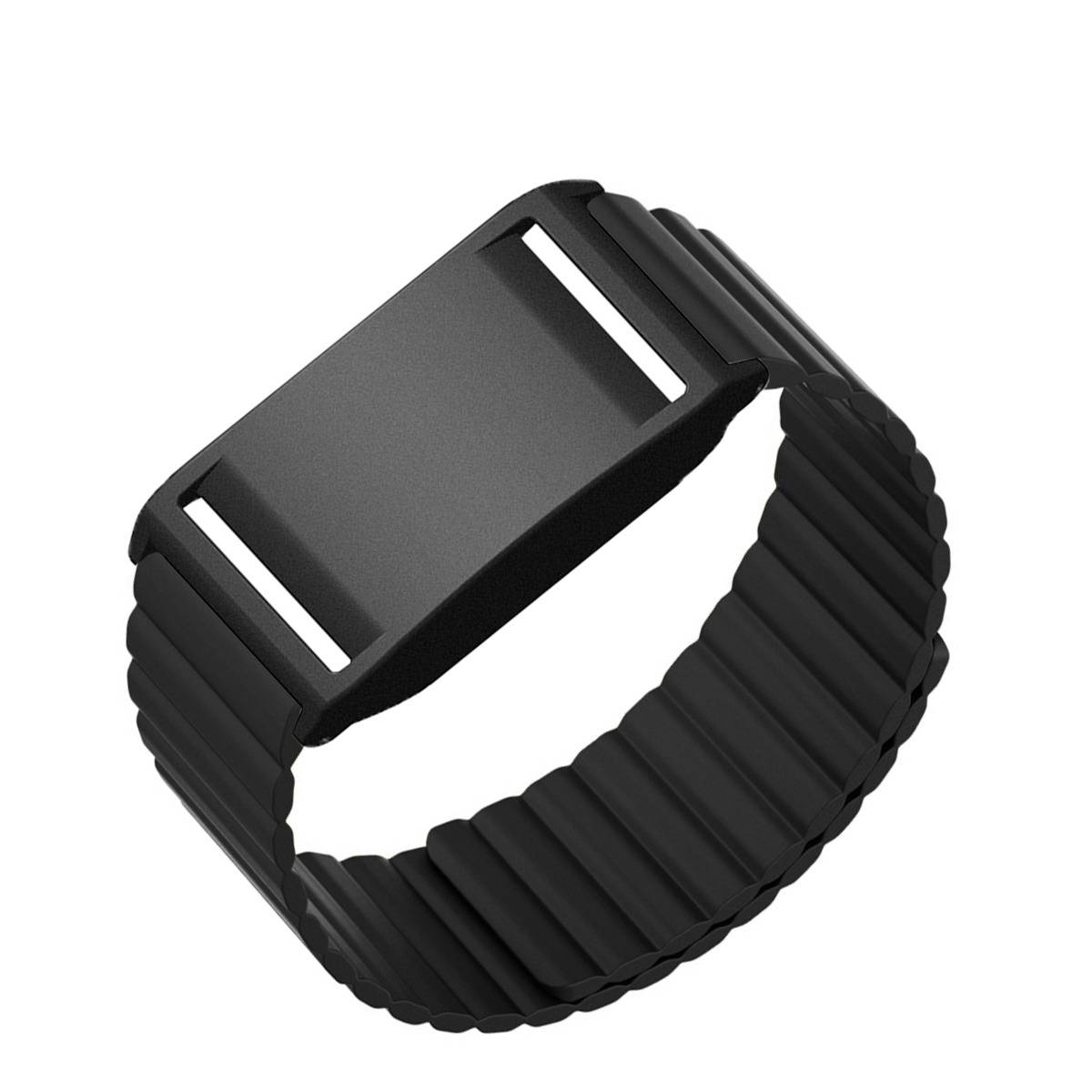 Silikon Magnet Ersatzband kompatibel mit Polar Loop — 26cm x 2.2cm, Mehrere Farben Black