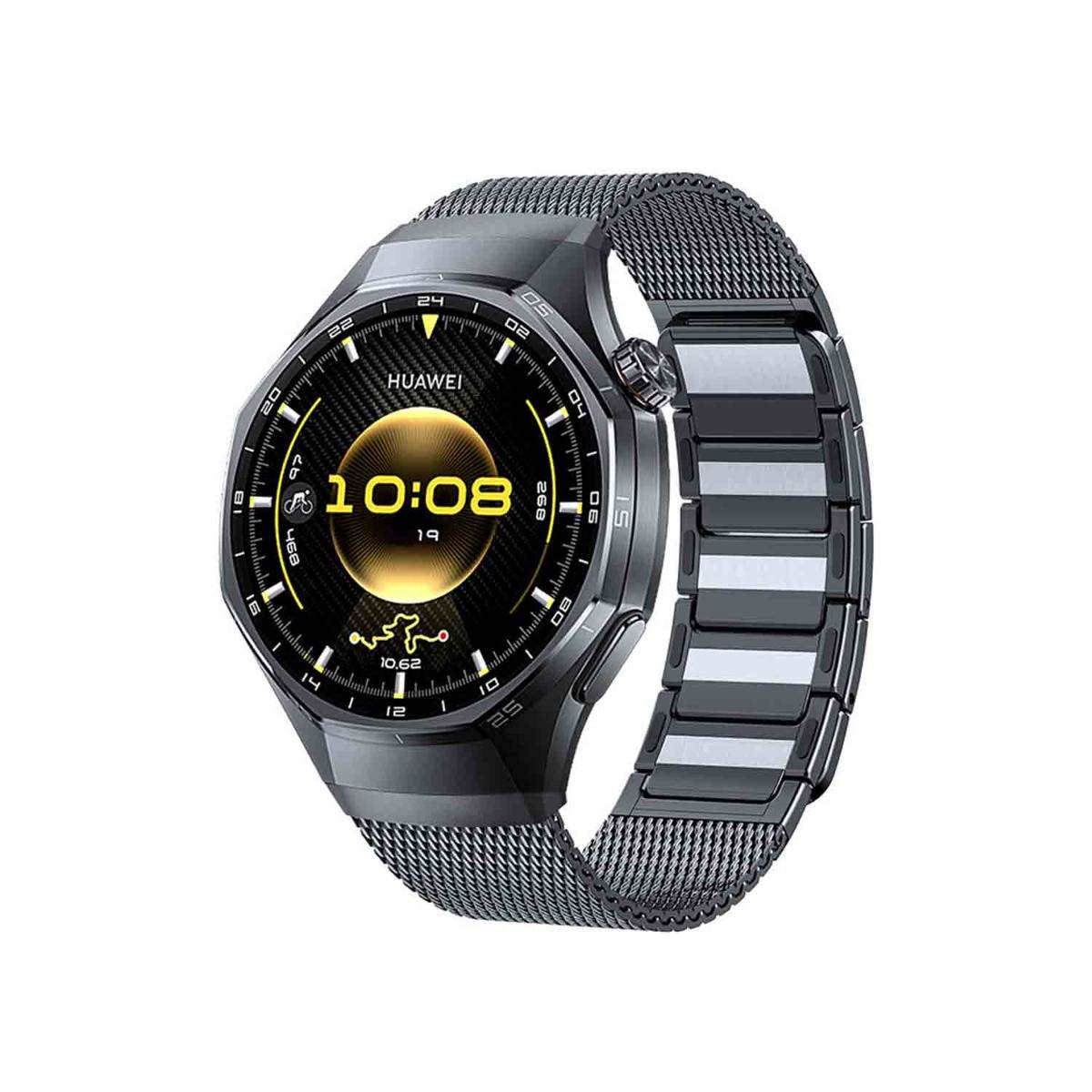 Magnetisches Edelstahl-Uhrenarmband kompatibel mit Huawei GT6 Pro Grey