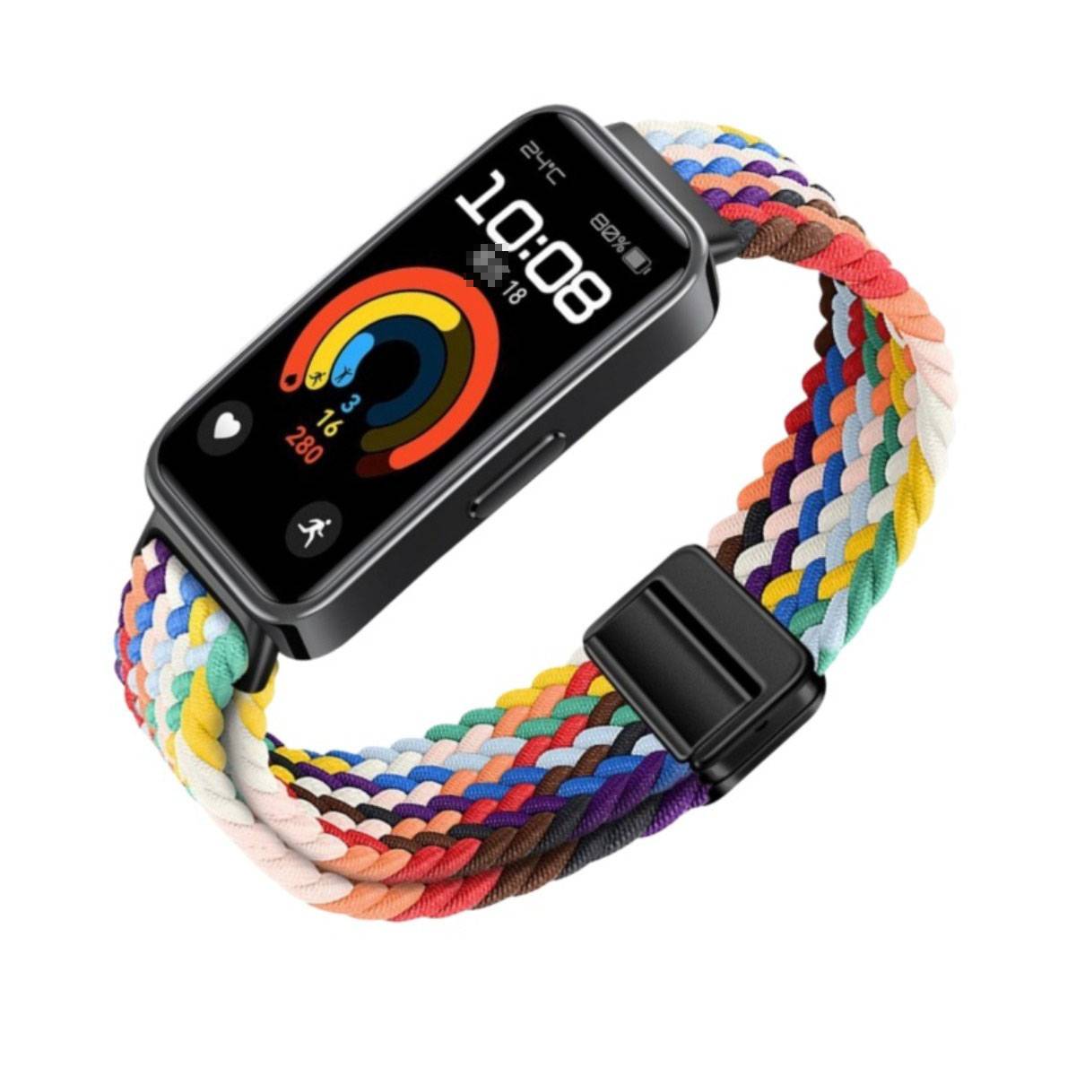 Magnetisches Nylon-Armband kompatibel mit Huawei Band 8/9/10 – Mehrfarbige Optionen MultiColor