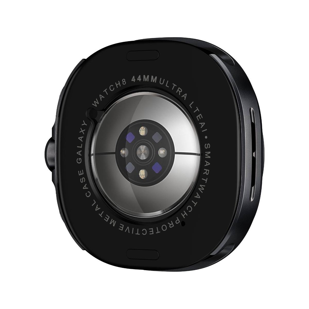 Schutzhülle aus Zinklegierung, kompatibel mit Samsung Galaxy Watch 8 (40mm) Black Orange