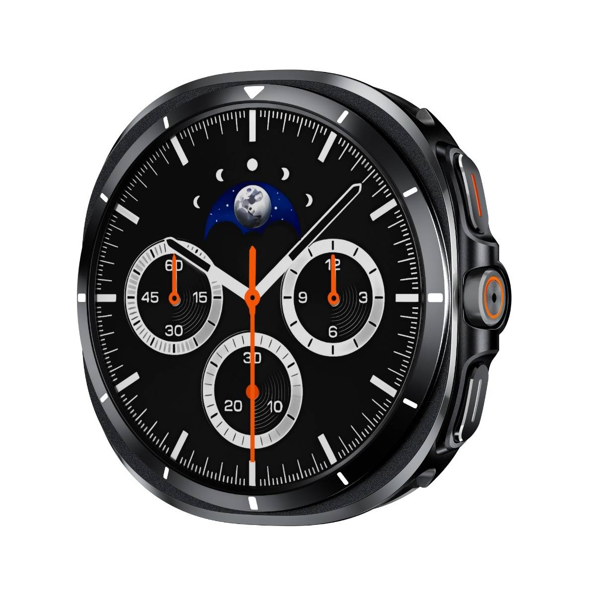 Schutzhülle aus Zinklegierung, kompatibel mit Samsung Galaxy Watch 8 (40mm) Black&White