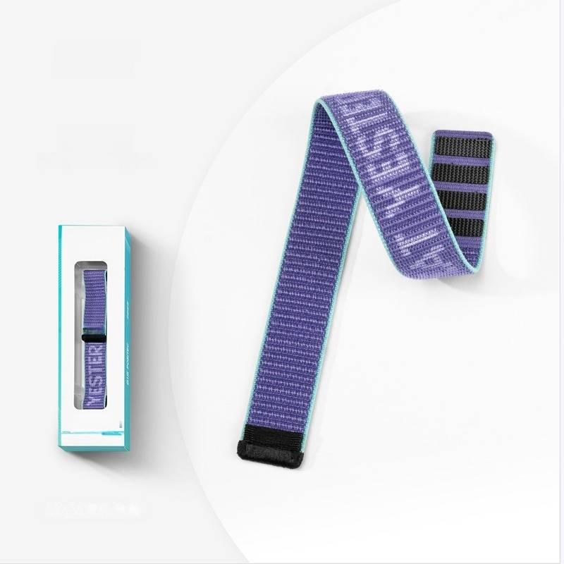 22mm Nylon Sport Loop Armband kompatibel mit Garmin Fenix 8/7/6 Pro/7 Pro - Atmungsaktiv & Verstellbar Purple