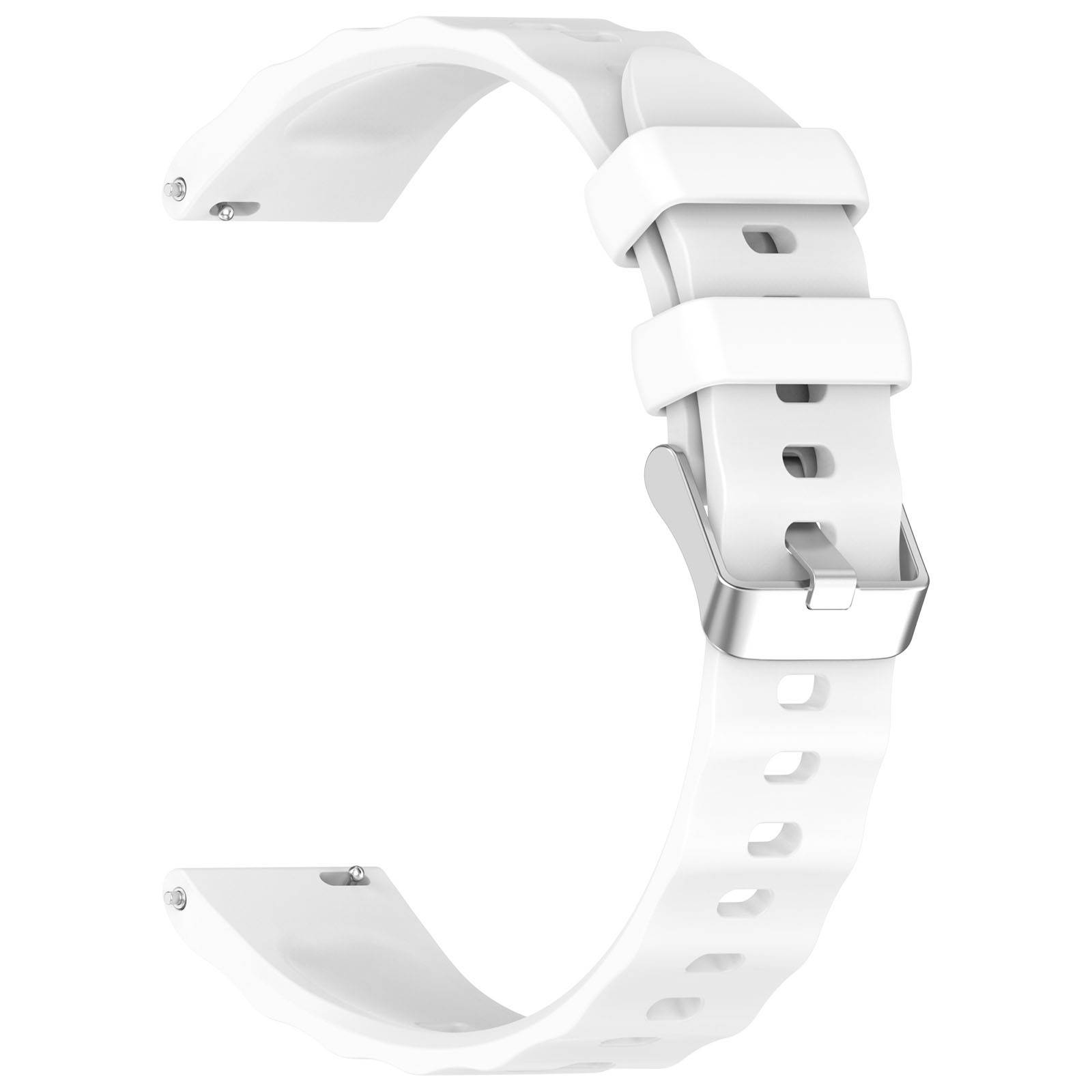 18mm Silikon Uhrenarmband Kompatibel mit Huawei Watch GT6 (Federsteg) White