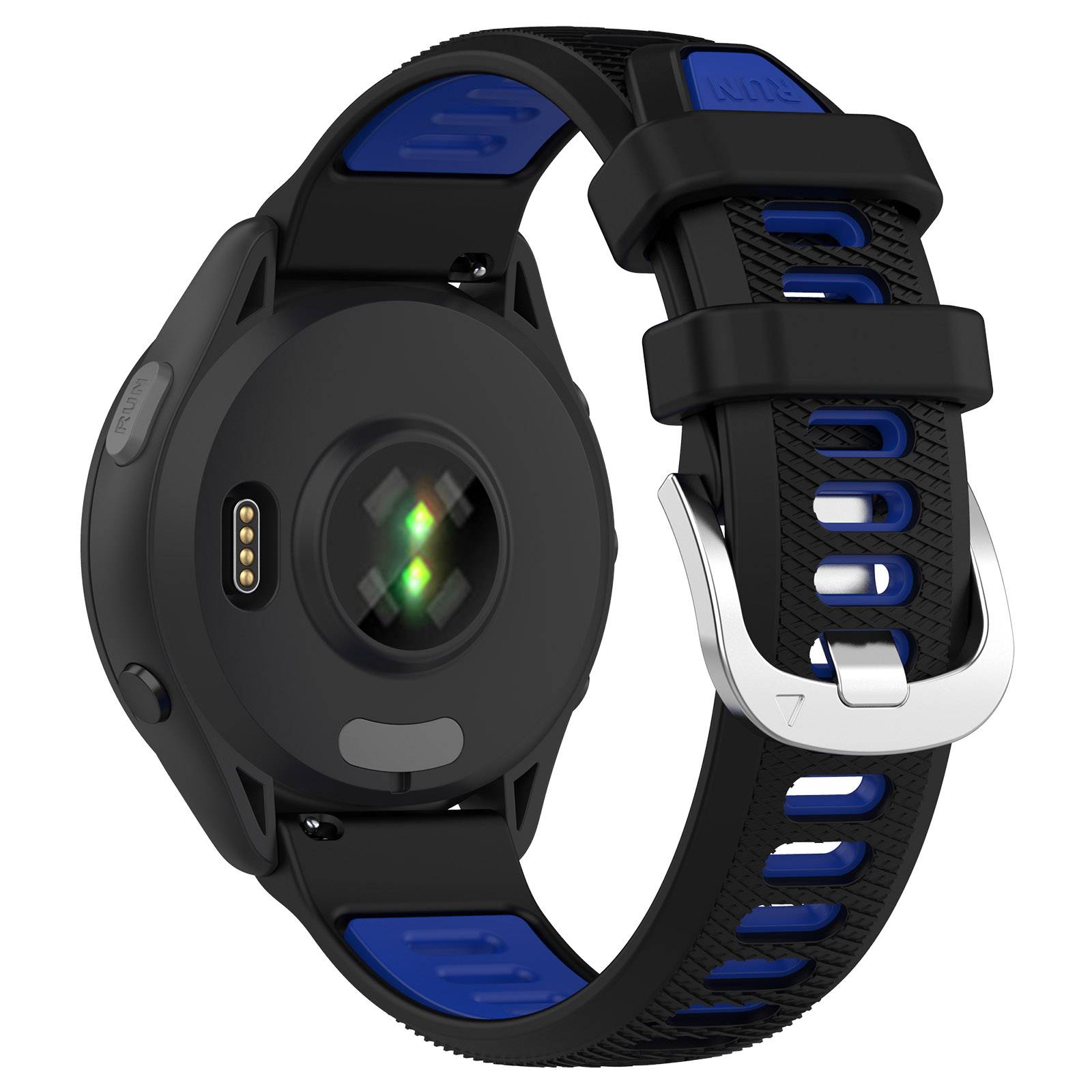Uhrenarmband Silikon Garmin Forerunner 265 / 265 Music Black