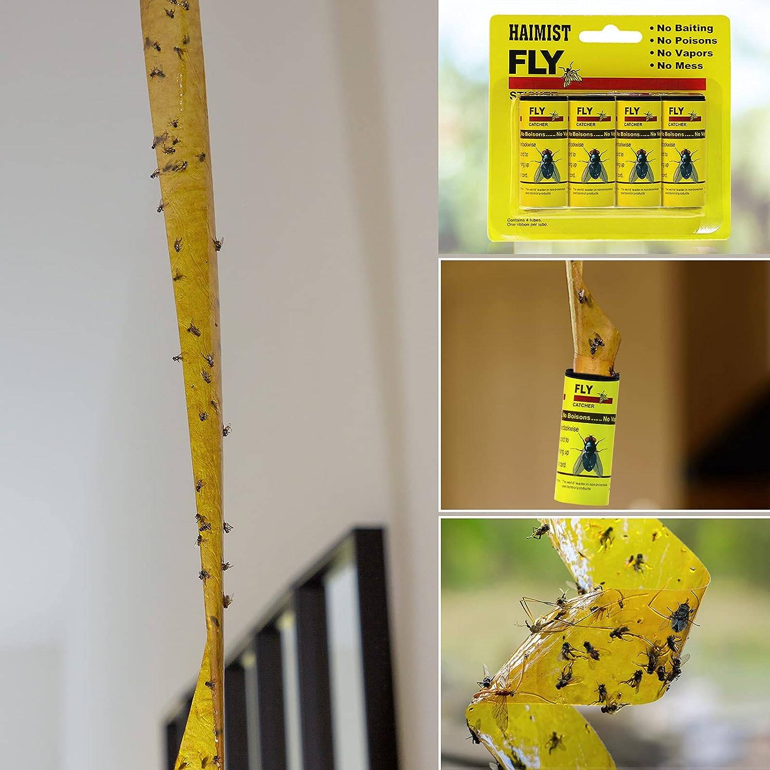 Fliegenfalle Fliegenfänger Fliegenpapierrolle 16er-Pack