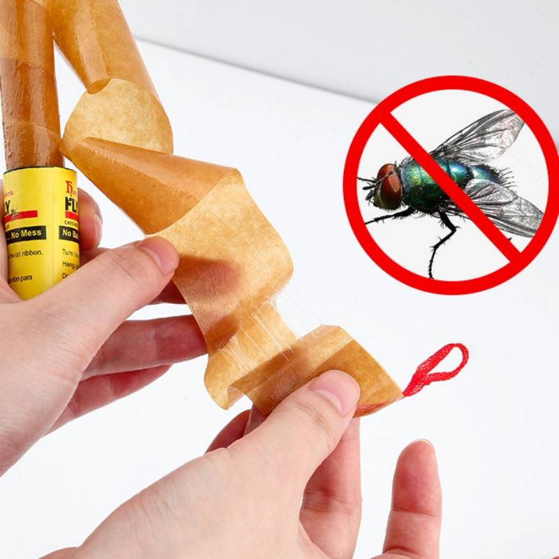 Fliegenfalle Fliegenfänger Fliegenpapierrolle 16er-Pack