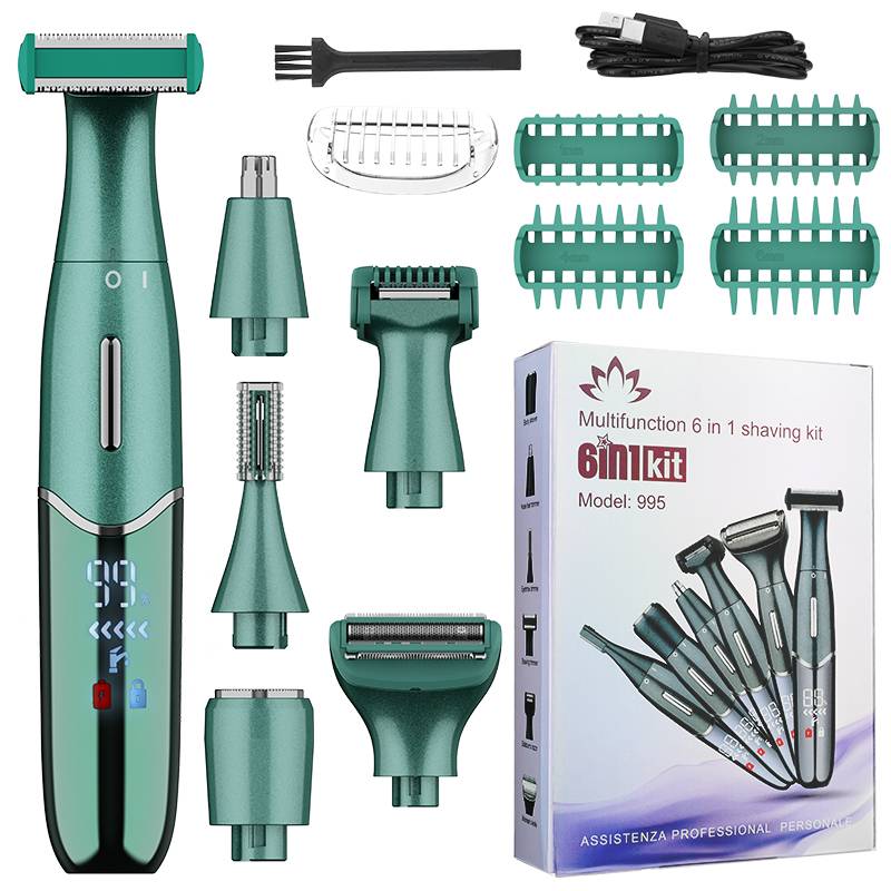 5-in-1 Damen Haartrimmer: Präzise & Sanfte Pflege Green