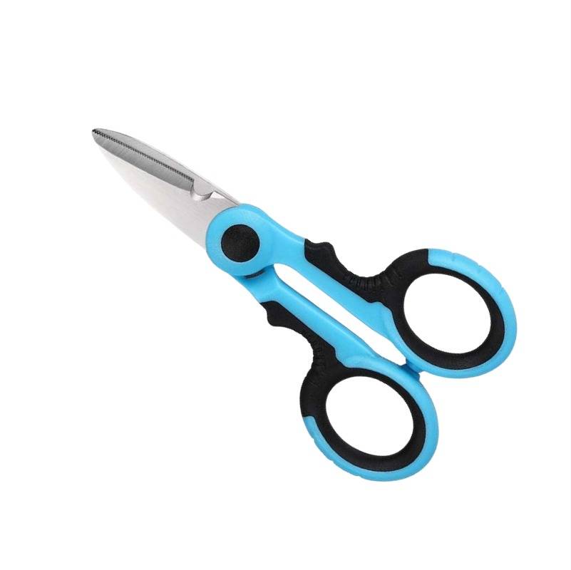 Elektriker Schere Profi Angelschere Edelstahl Mehrzweck 1 Stück Black+Blue