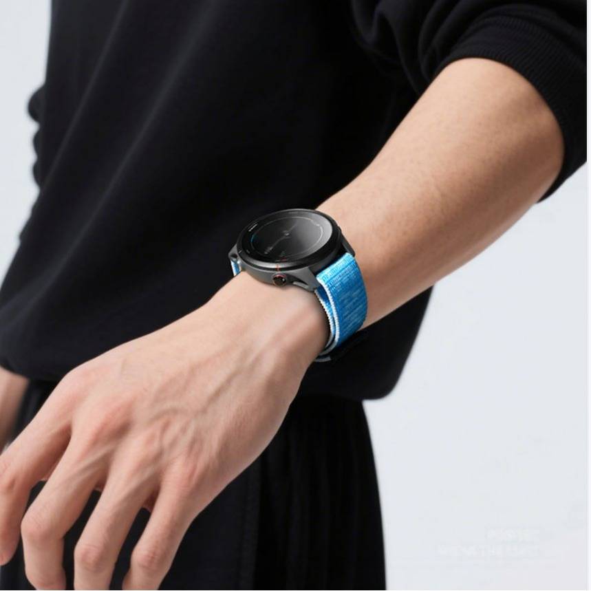 Originales Sport-Nylon-Loop-Armband kompatibel mit Garmin Forerunner 255/265/165 – Bequem & Sicher Blue