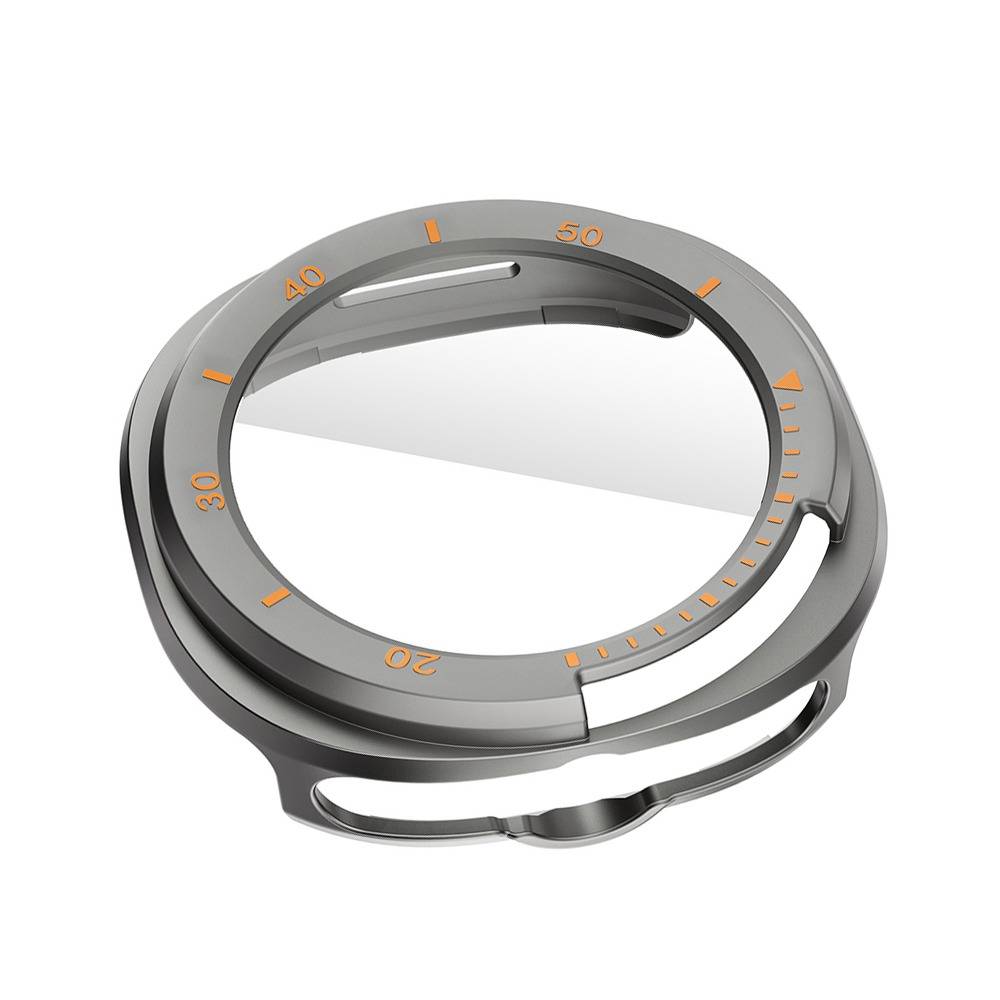 Samsung Galaxy Watch8 Hülle - Einteiliges Skalendesign mit gehärtetem Film