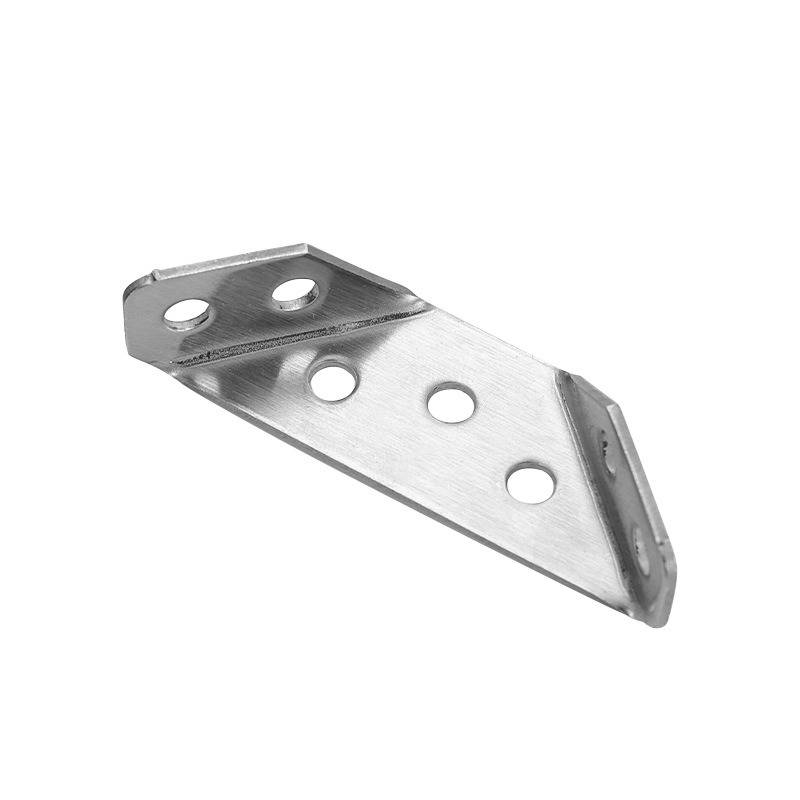 Edelstahl-Winkelverbinder – 4er-Pack, kleine Größe (0,8 mm dick) mit Schrauben