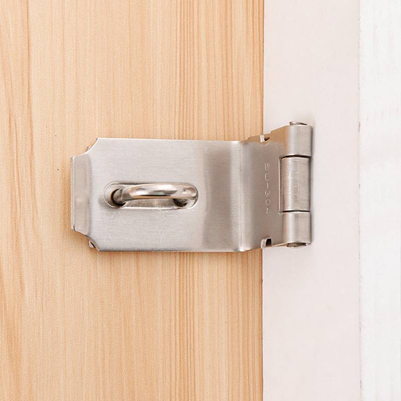 304 Edelstahl Verdickter 5-Zoll 90-Grad Riegel mit Schrauben