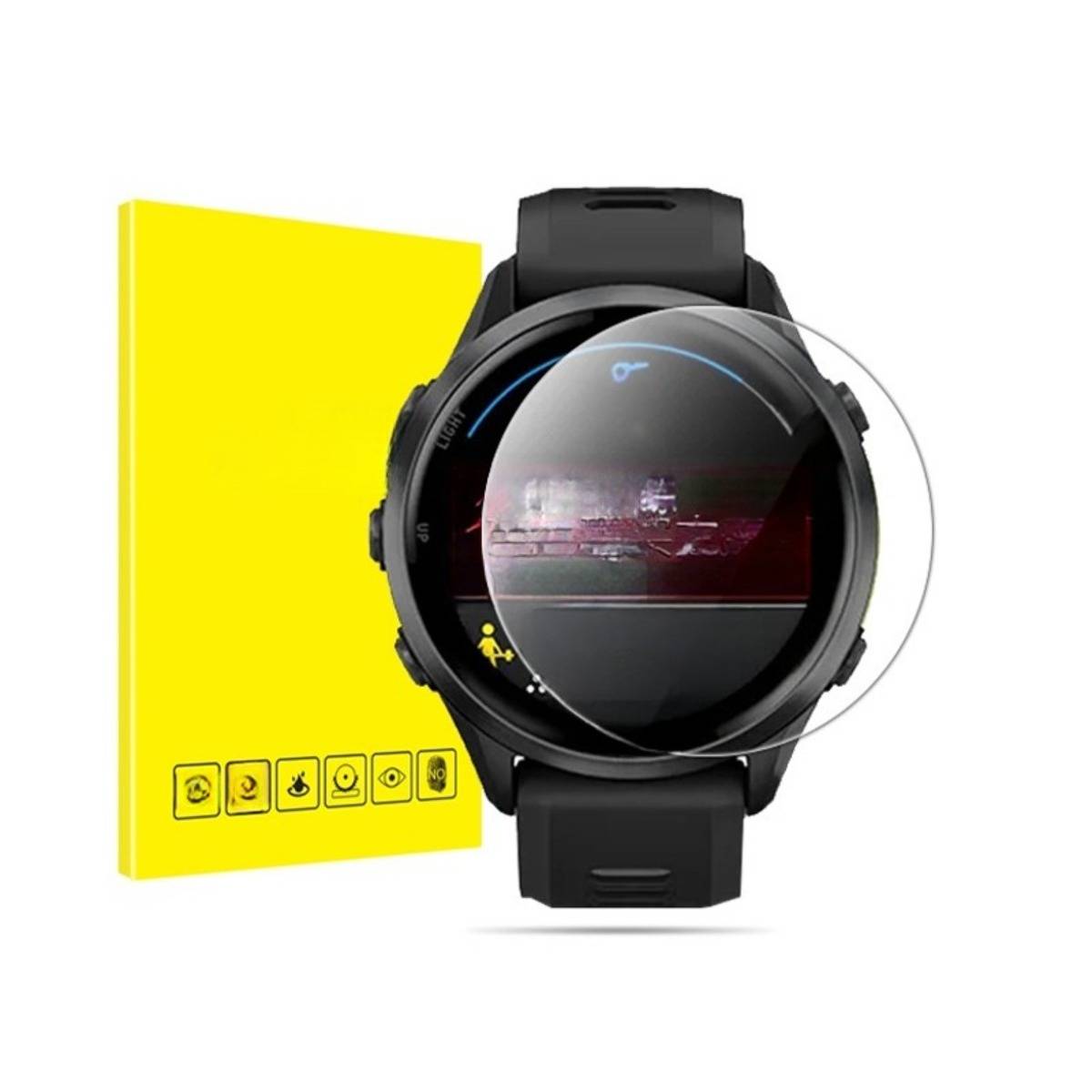 Displayschutzfolie aus Hydrogel, kompatibel mit Garmin Forerunner 970, 2 Stück mit Verpackung