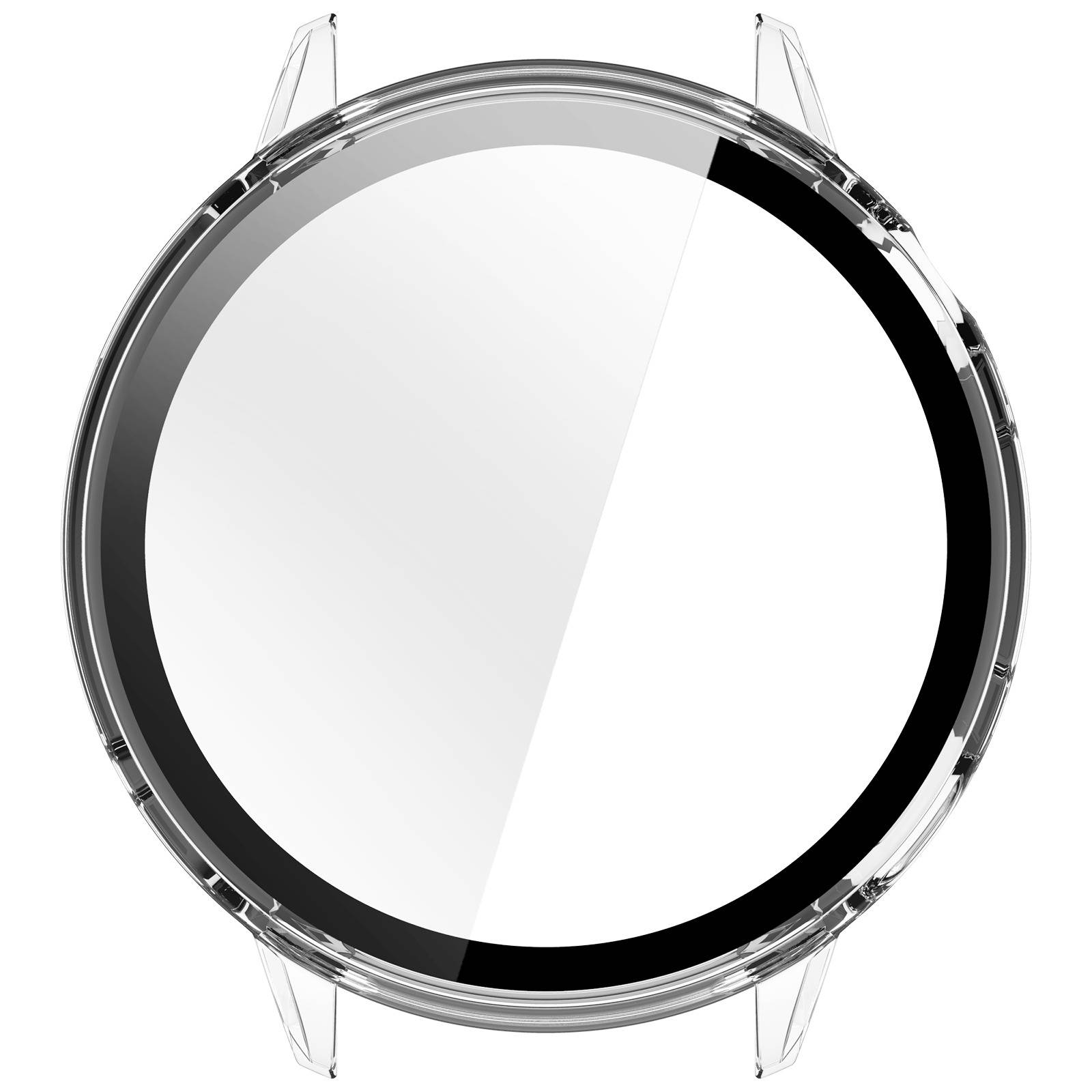 Displayschutzhülle kompatibel mit OnePlus Watch 3 43mm – PC-Gehäuse mit gehärtetem Glas