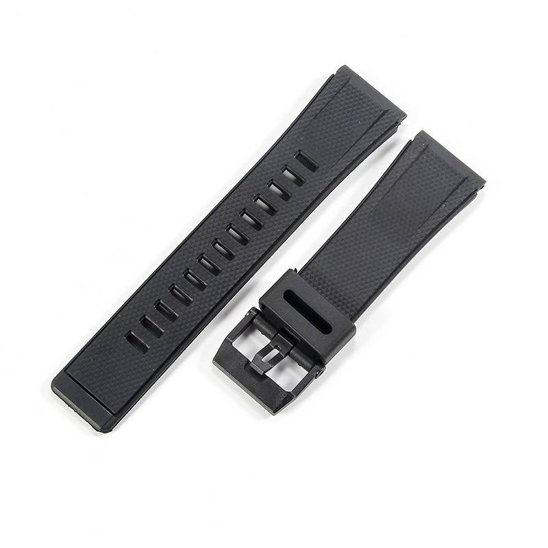 Silikonarmband kompatibel mit Casio GA2000, PRG-600, PRW-6600, PRG-650 – 24mm Bandanstoß Black