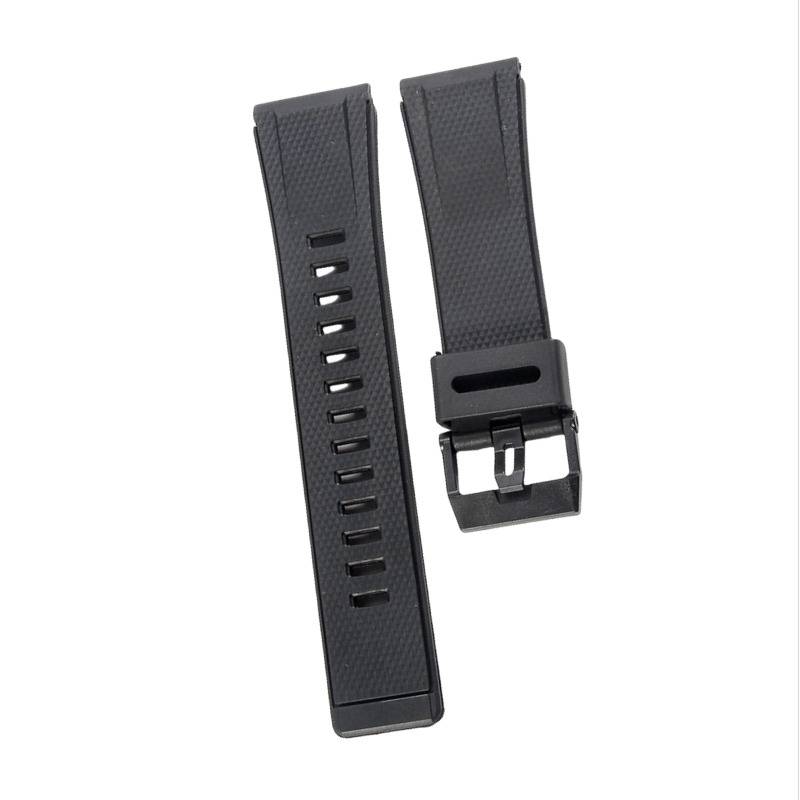 Silikonarmband kompatibel mit Casio GA2000, PRG-600, PRW-6600, PRG-650 – 24mm Bandanstoß Black
