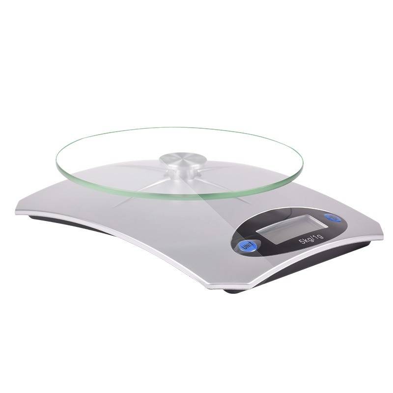 5 kg / 1 g Digitale Küchenwaage mit Glasoberfläche - Präzise Messung für Ihre Küche