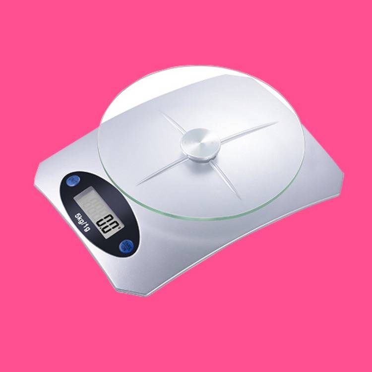 5 kg / 1 g Digitale Küchenwaage mit Glasoberfläche - Präzise Messung für Ihre Küche