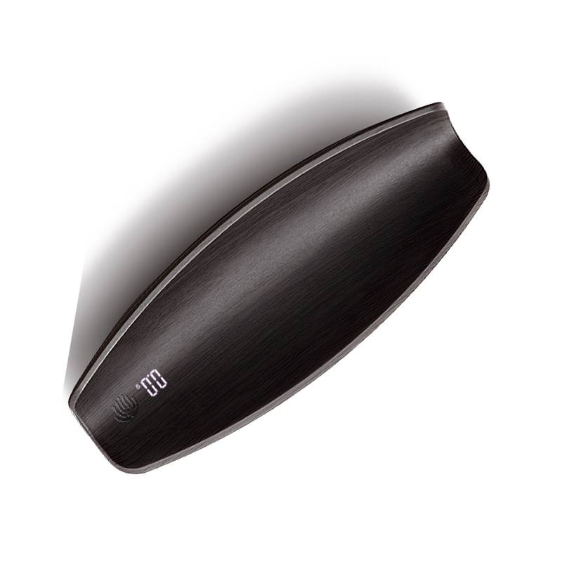 Digitale Tee-Waage in Walnussfarbe 500g/0,1g mit USB-Aufladung Black