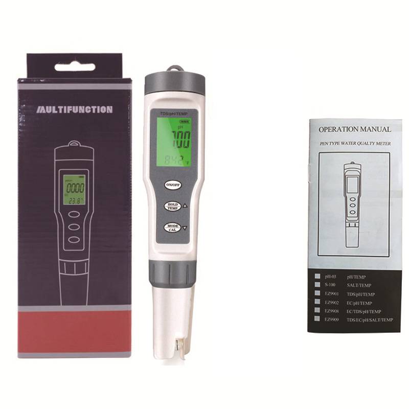 Multifunktionaler Wasserqualitäts-Tester Stift - Graulich Weiß