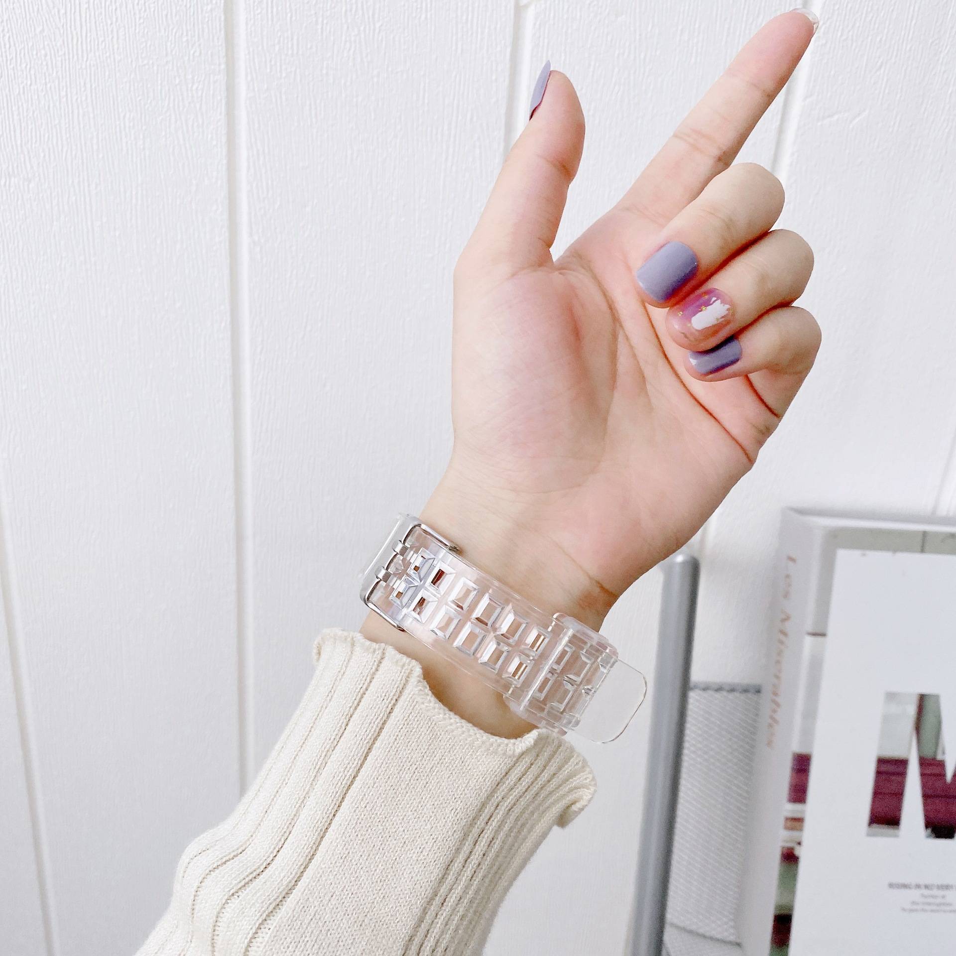 Uhrenarmband für Huawei Band 10/9/8/7/6 Transparent