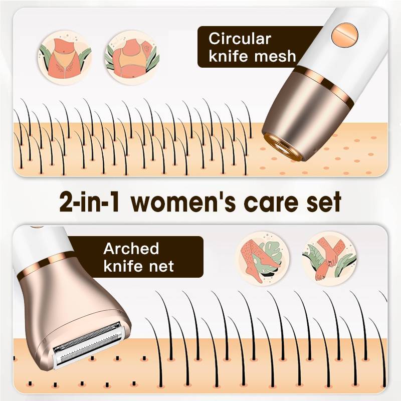 Werbegrafik für ein „2-in-1 Frauenpflegeset